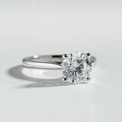 The Round Cut Diamond Solitaire Ring