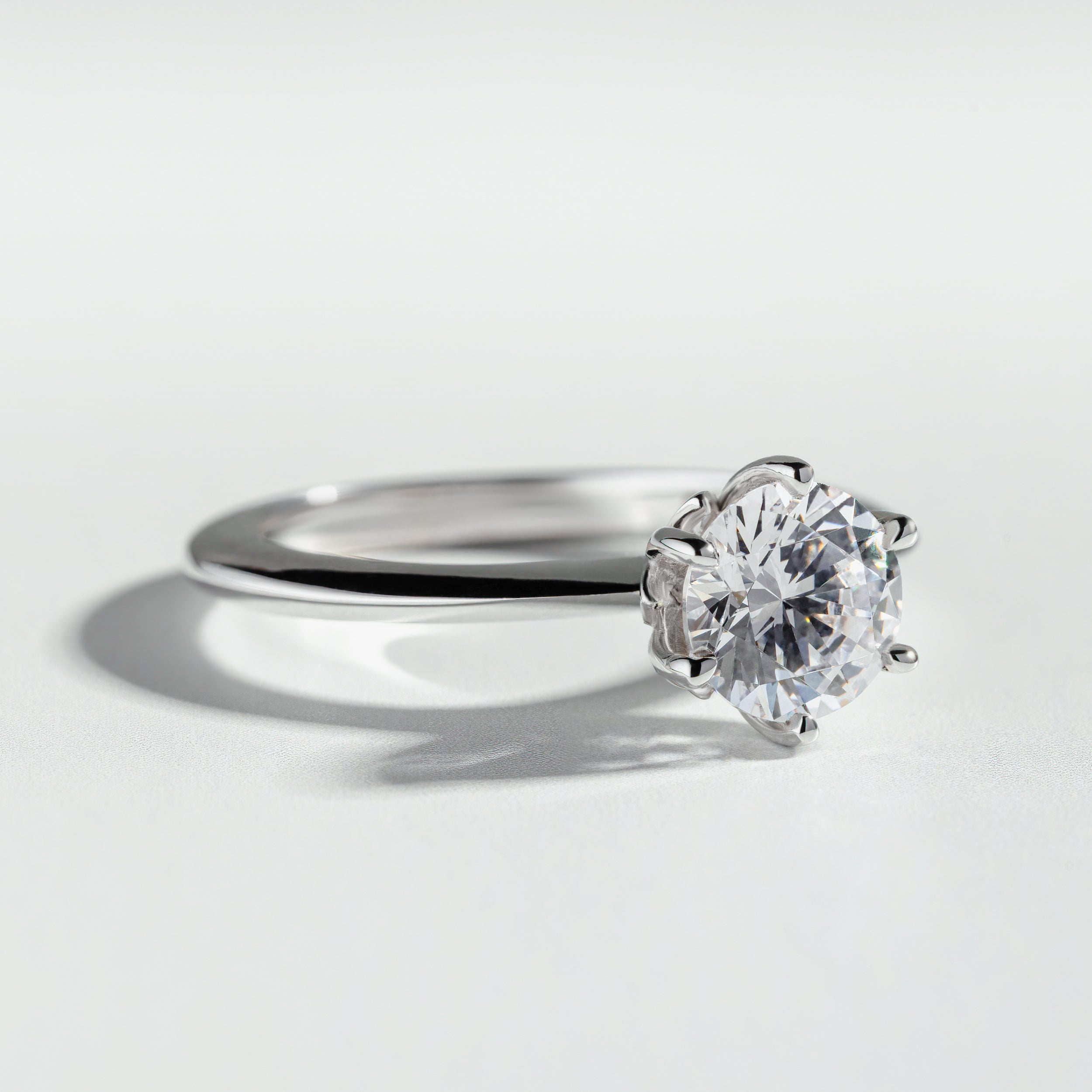 The Round Cut Tulip Diamond Solitaire Ring