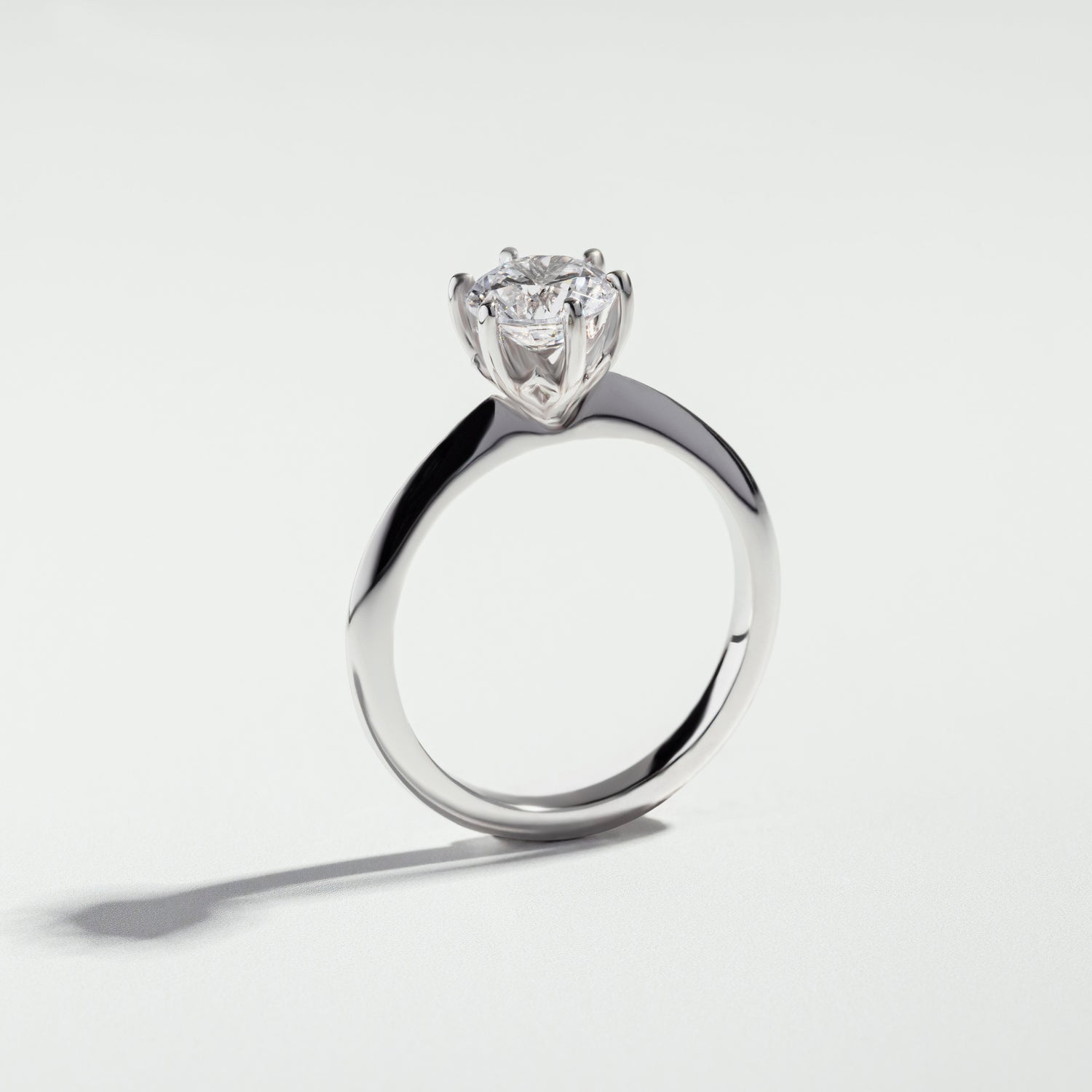 The Round Cut Tulip Diamond Solitaire Ring