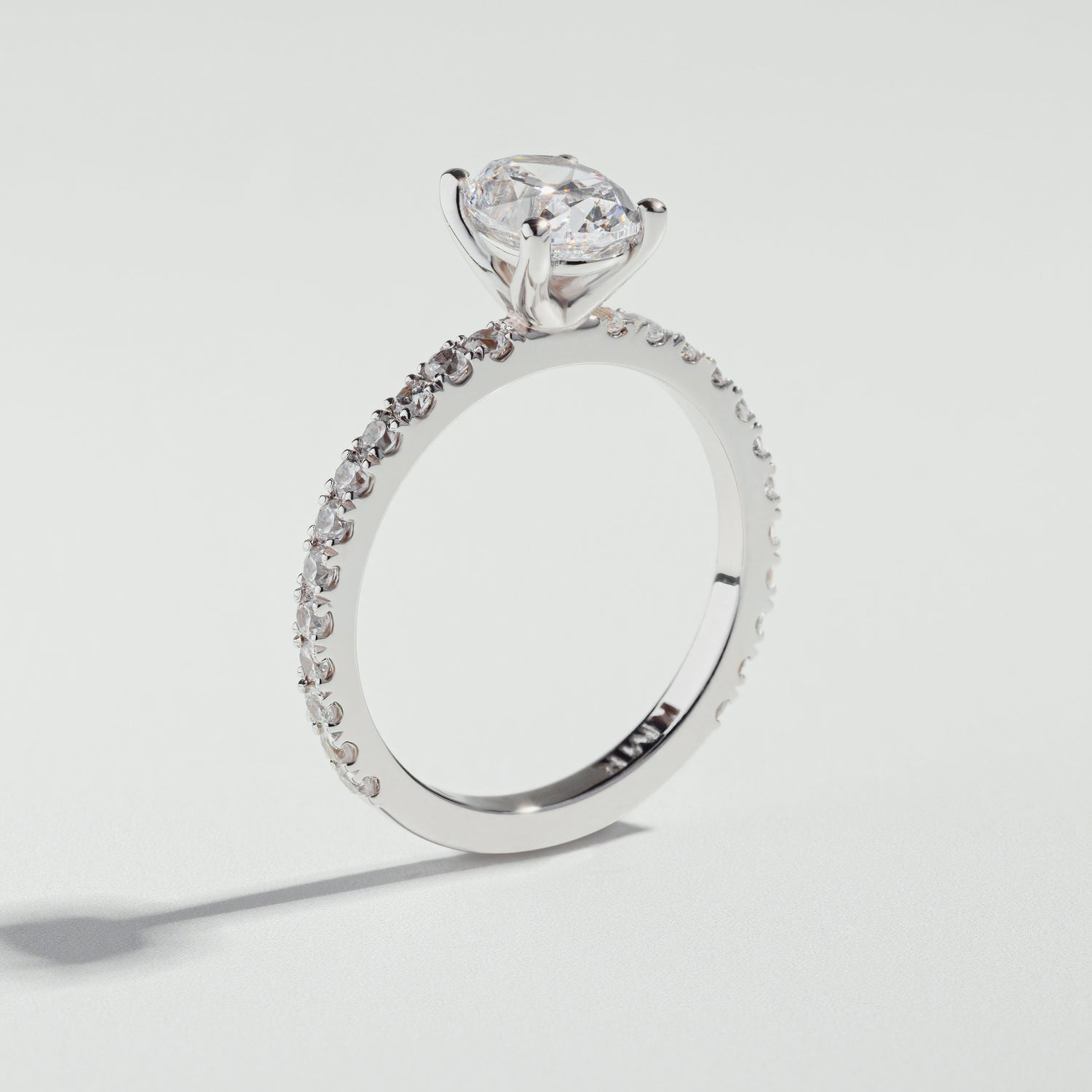  The Oval Cut Diamond Pavé Ring | Atelier RMR Montreal | Engagement Ring