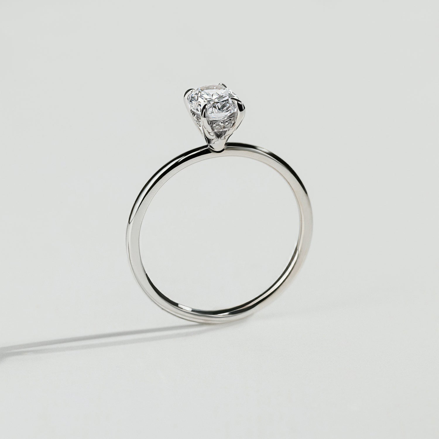 The Oval cut Diamond Solitaire Ring