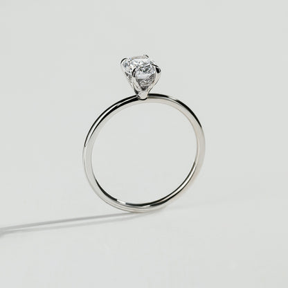 The Oval cut Diamond Solitaire Ring