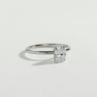 The Oval cut Diamond Solitaire Ring