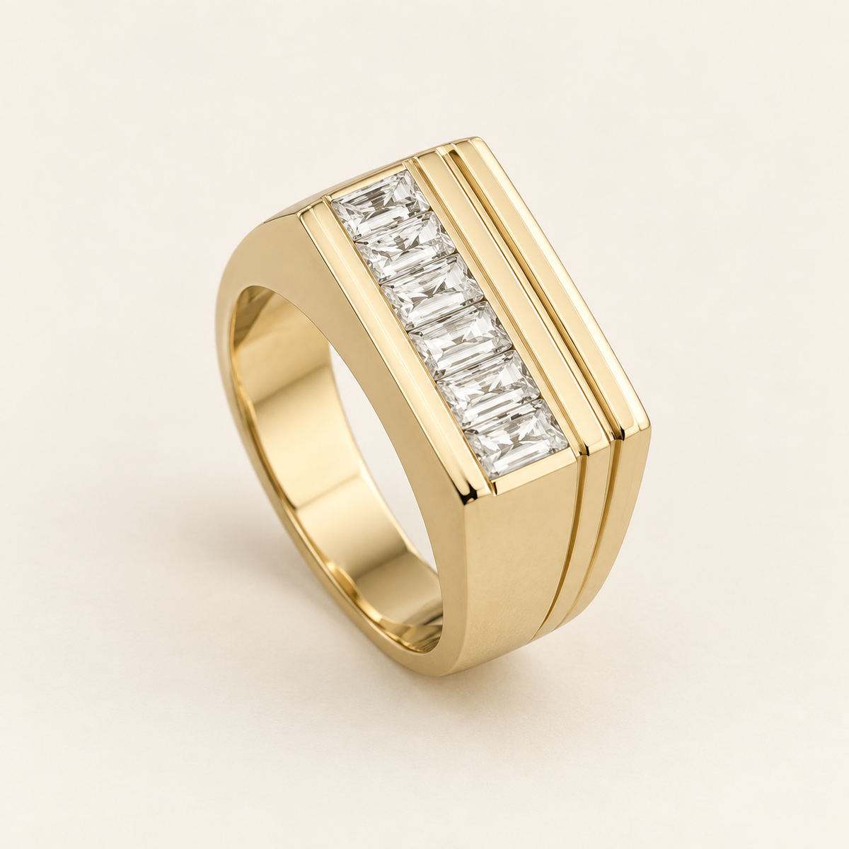 R 1183 men’s gold and diamond ring