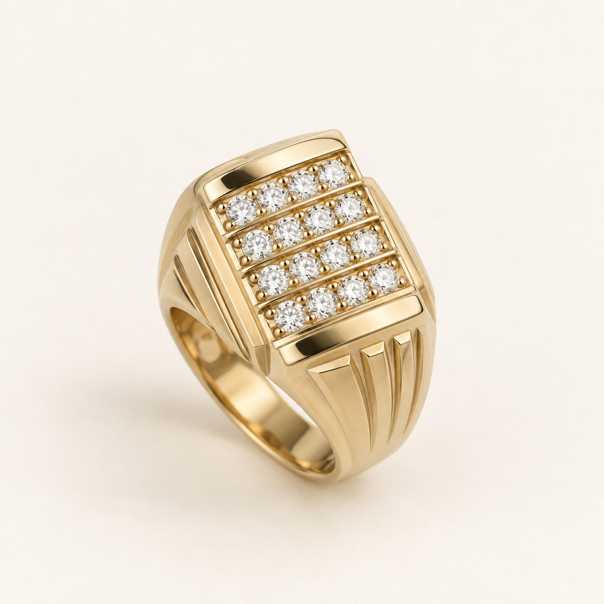 R 53 men’s gold and diamond ring