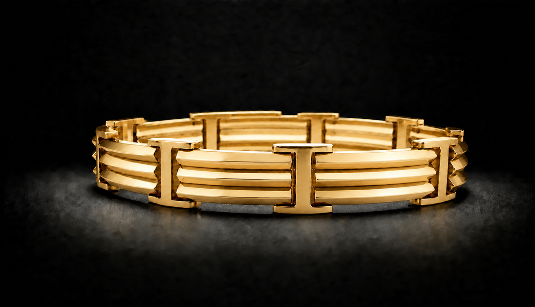 SC10 men's bracelet — all yellow gold