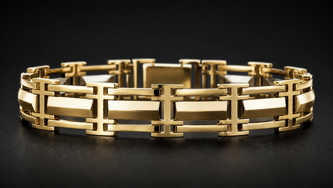 SC12 men's bracelet — all yellow gold