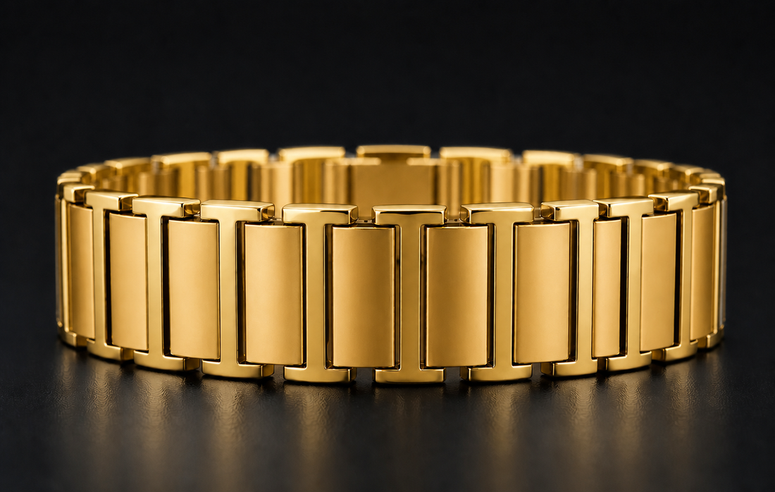 SC15 men's bracelet — all yellow gold