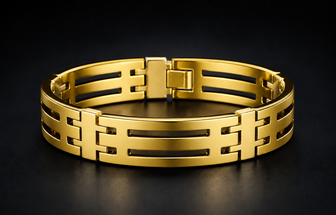 SC16 men's bracelet — all yellow gold