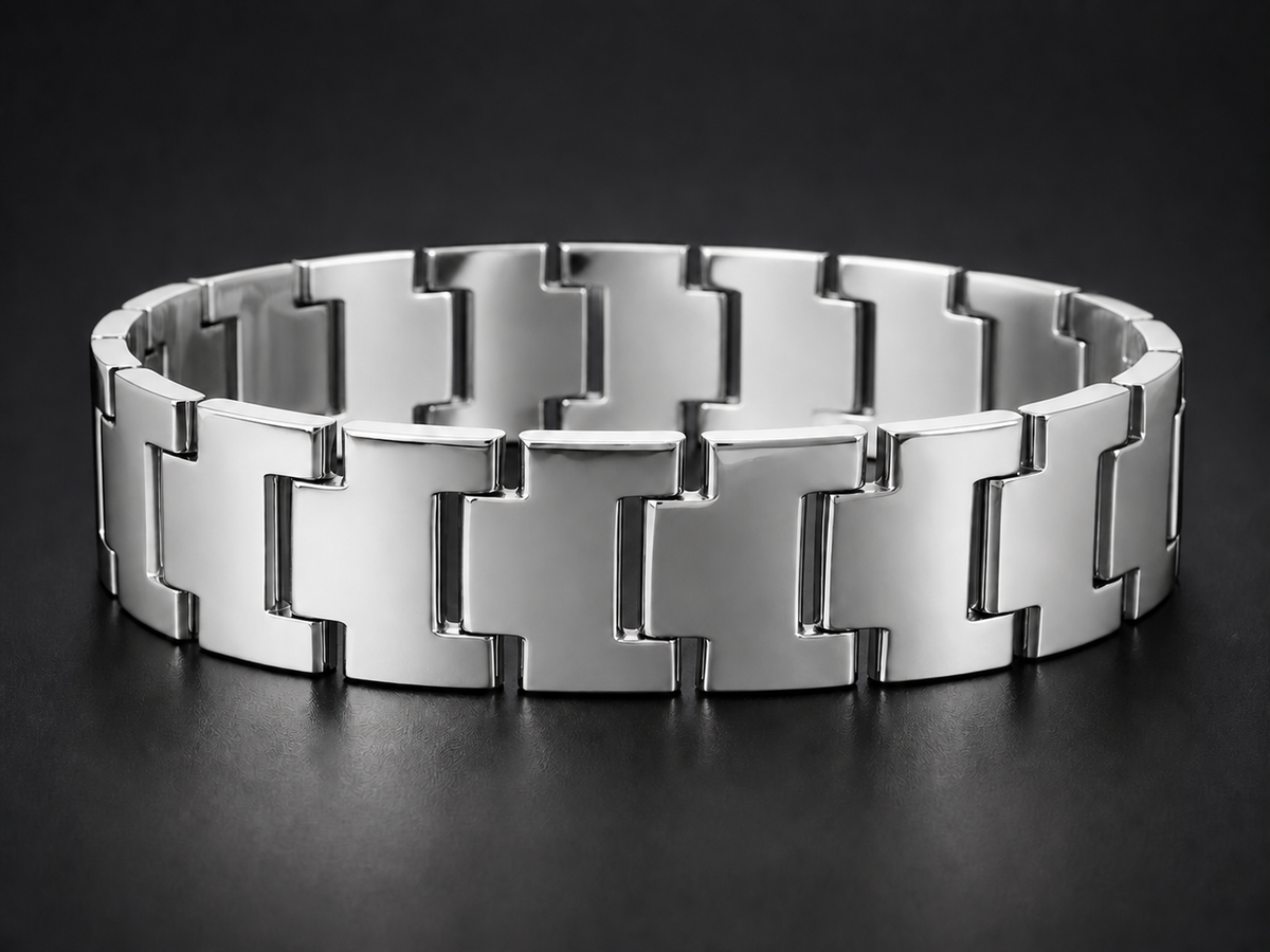 SC20 – Bracelet à mailles pour homme en or jaune — vue détaillée 3