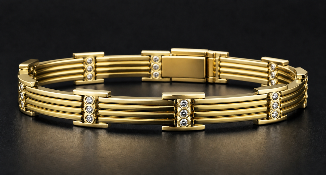 SC25 men's bracelet — all yellow gold