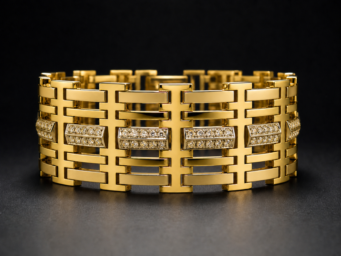SC36 men's bracelet — all yellow gold