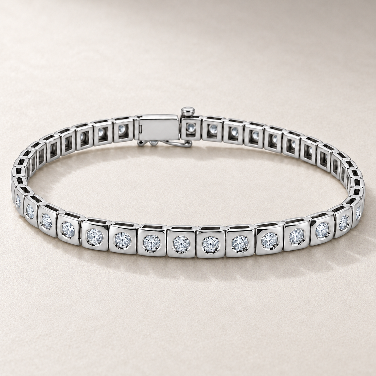 Bracelet en or à maillons et diamants — TN03 — vue détaillée 2