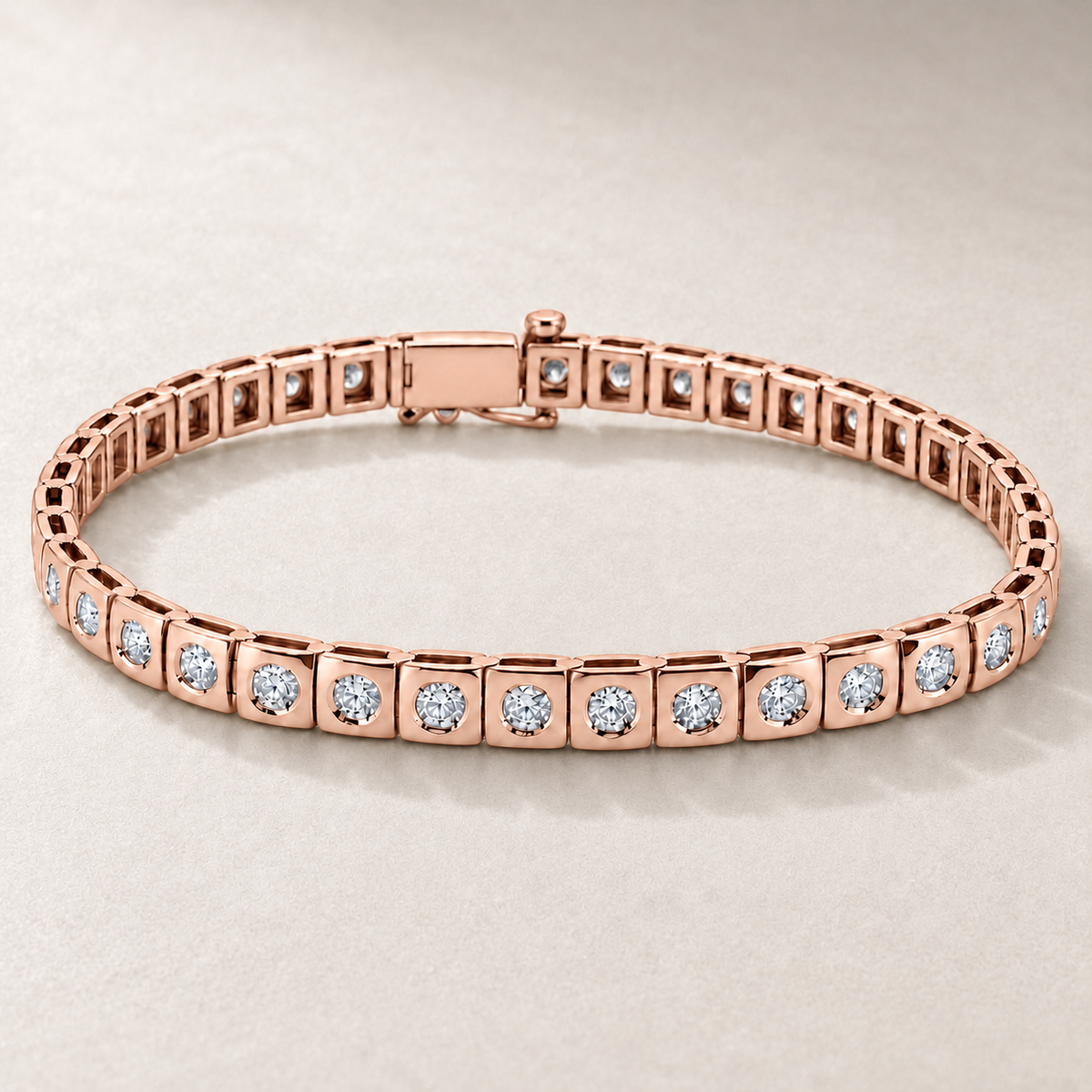Bracelet en or à maillons et diamants — TN03 — vue détaillée 3