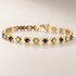 TN21S — Or jaune / Yellow gold — Saphirs bleus et diamants / Blue sapphires and diamonds — rendu illustratif / illustrative rendering