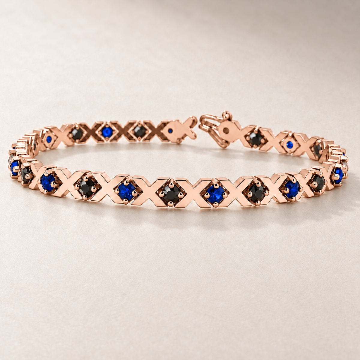 Bracelet en or, saphirs et diamants — TN21S — vue détaillée 6