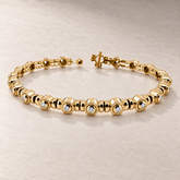 TN22 — Or jaune / Yellow gold — Diamants clairs / Clear diamonds