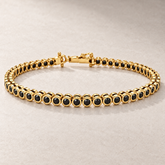 TN28 — Or jaune / Yellow gold — Diamants noirs / Black diamonds