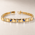 TN3-4BDS — Or jaune / Yellow gold — Saphirs bleus et diamants / Blue sapphires and diamonds — rendu illustratif / illustrative rendering