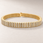 TN34 — Or jaune / Yellow gold — Diamants / Diamonds — rendu illustratif / illustrative rendering