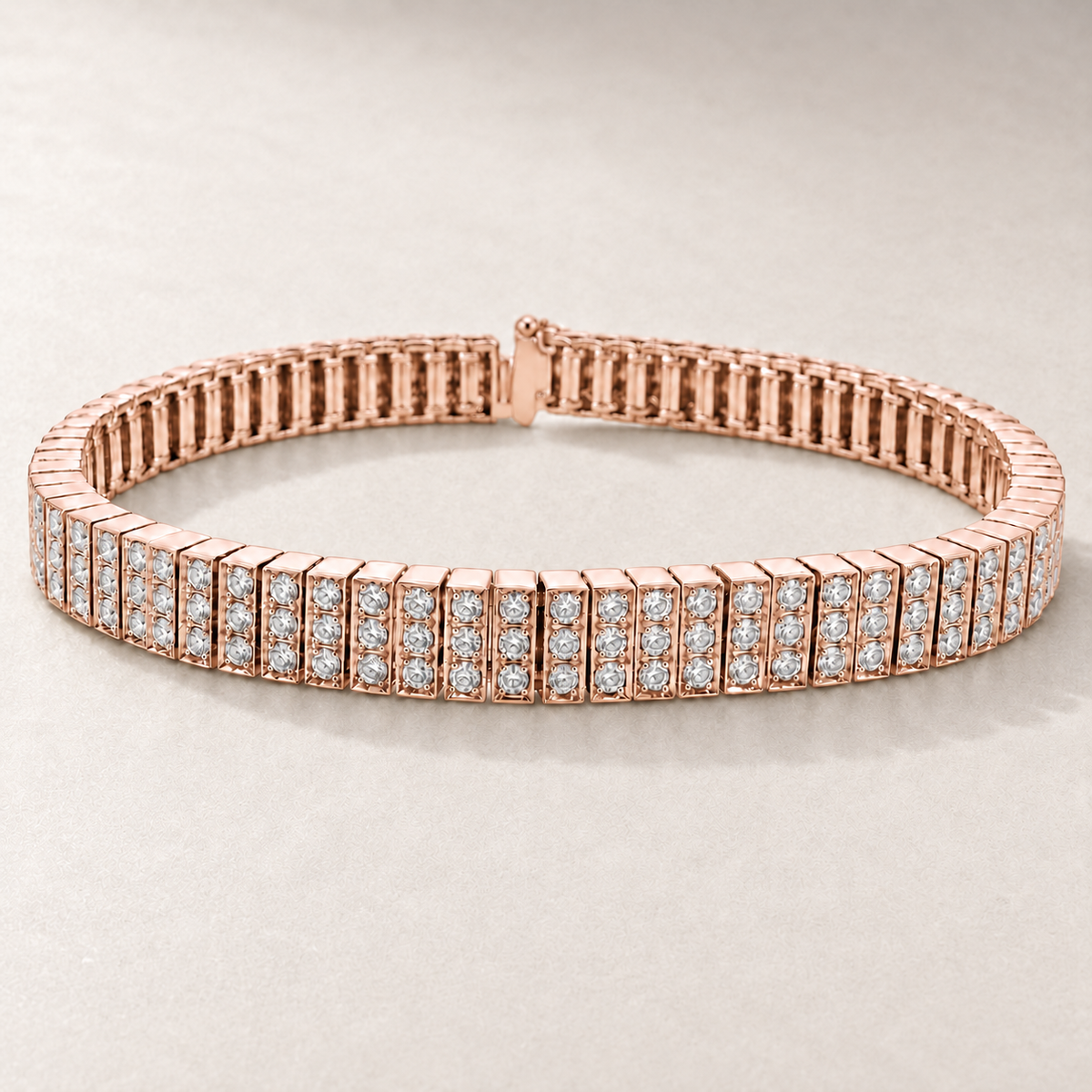 TN34 — Or rose / Rose gold — Diamants / Diamonds — rendu illustratif / illustrative rendering