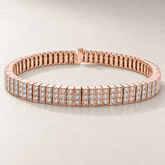 TN34 — Or rose / Rose gold — Diamants / Diamonds — rendu illustratif / illustrative rendering