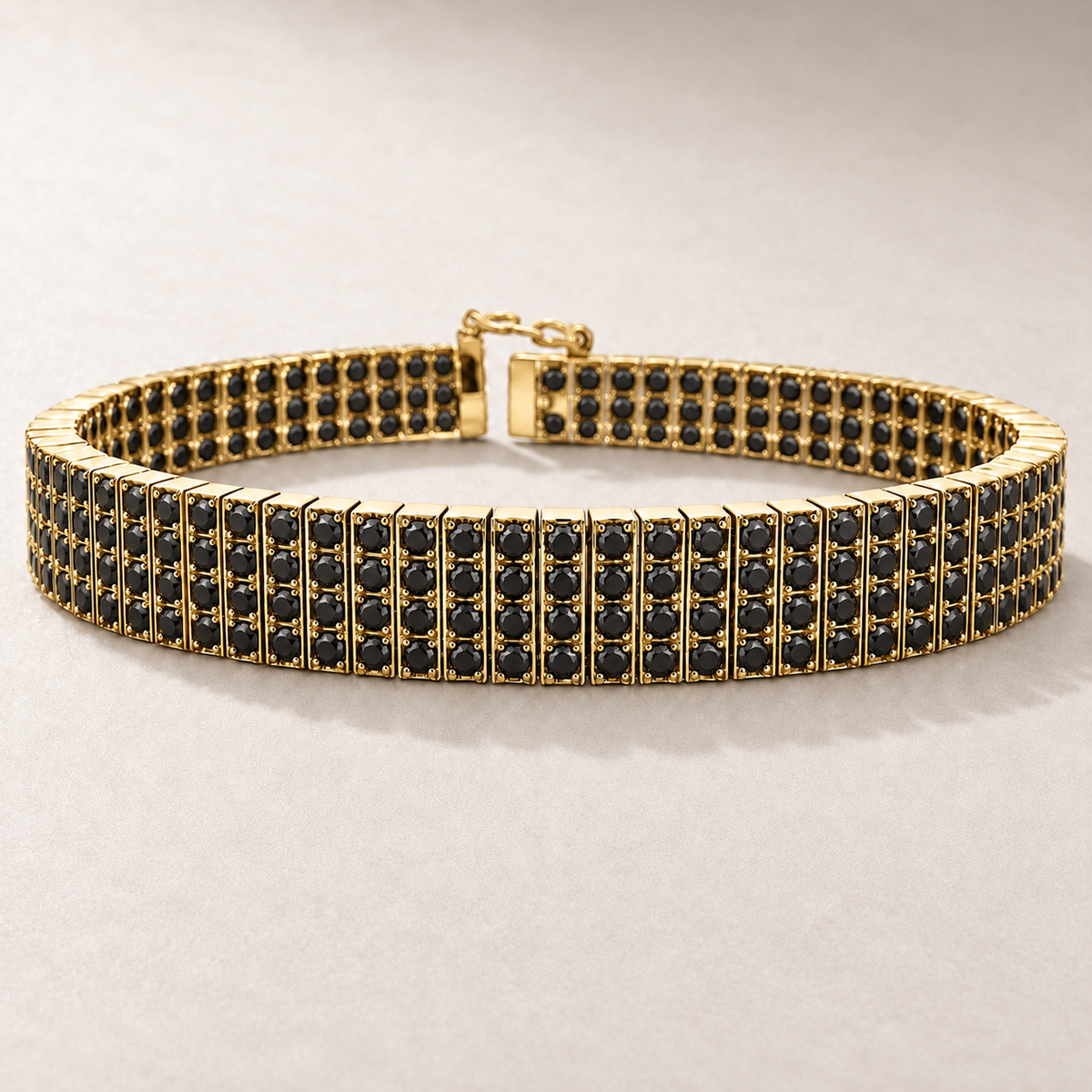Bracelet en or et diamants sur quatre rangées — TN35 — vue détaillée 5