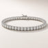 Bracelet tennis en or blanc 14K avec diamants et fermoir boite rectangulaire
