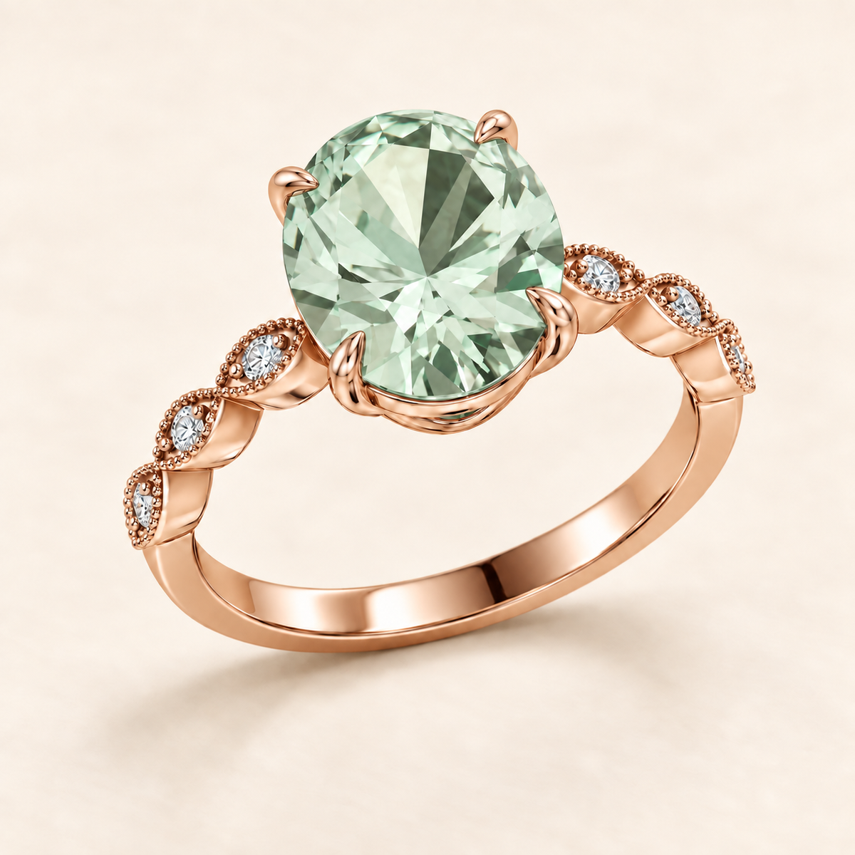 R4160 — Prasiolite — Or rose