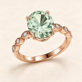 R4160 — Prasiolite — Or rose
