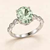 R4160 — Prasiolite — Or blanc