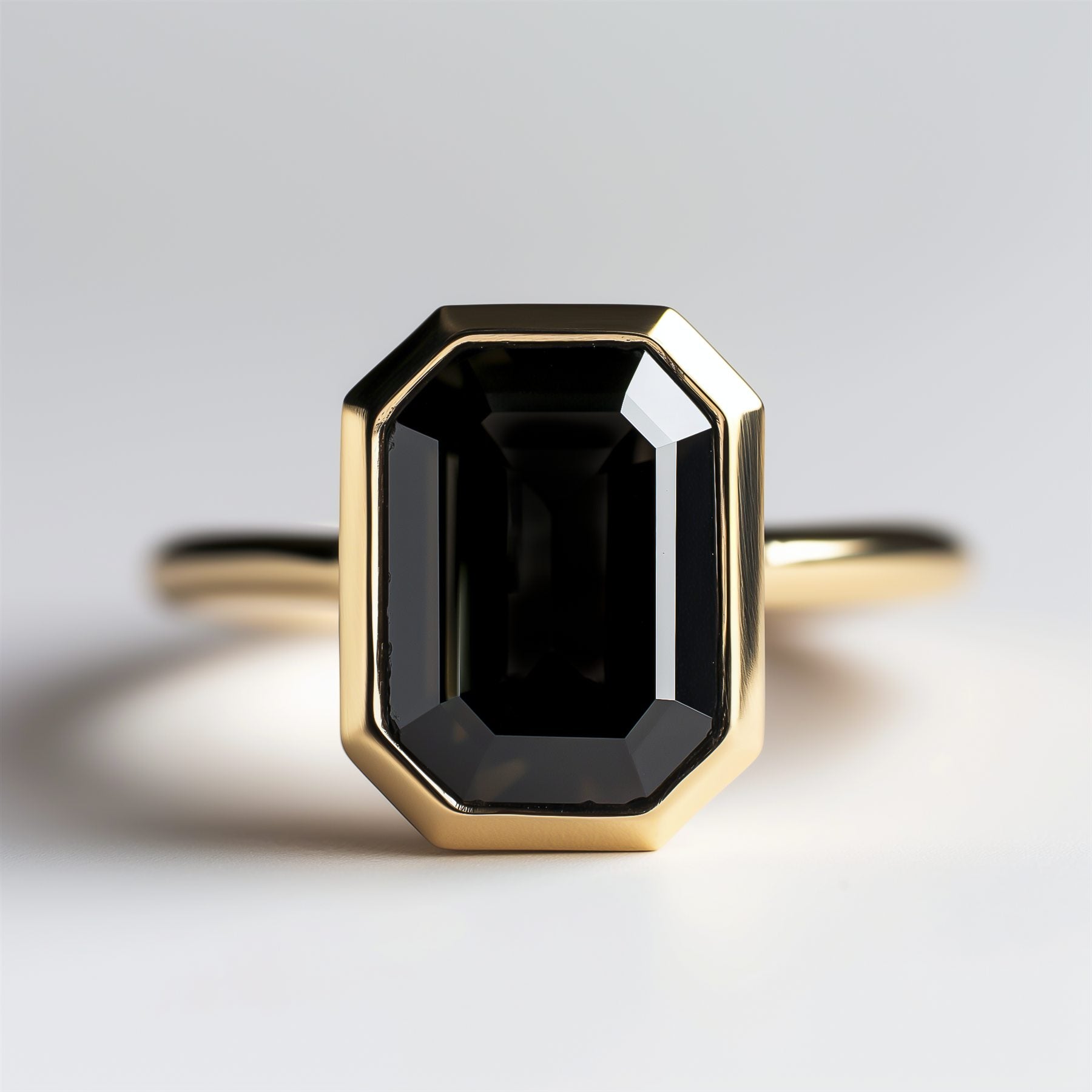Bague avec pierre noire Atelier RMR