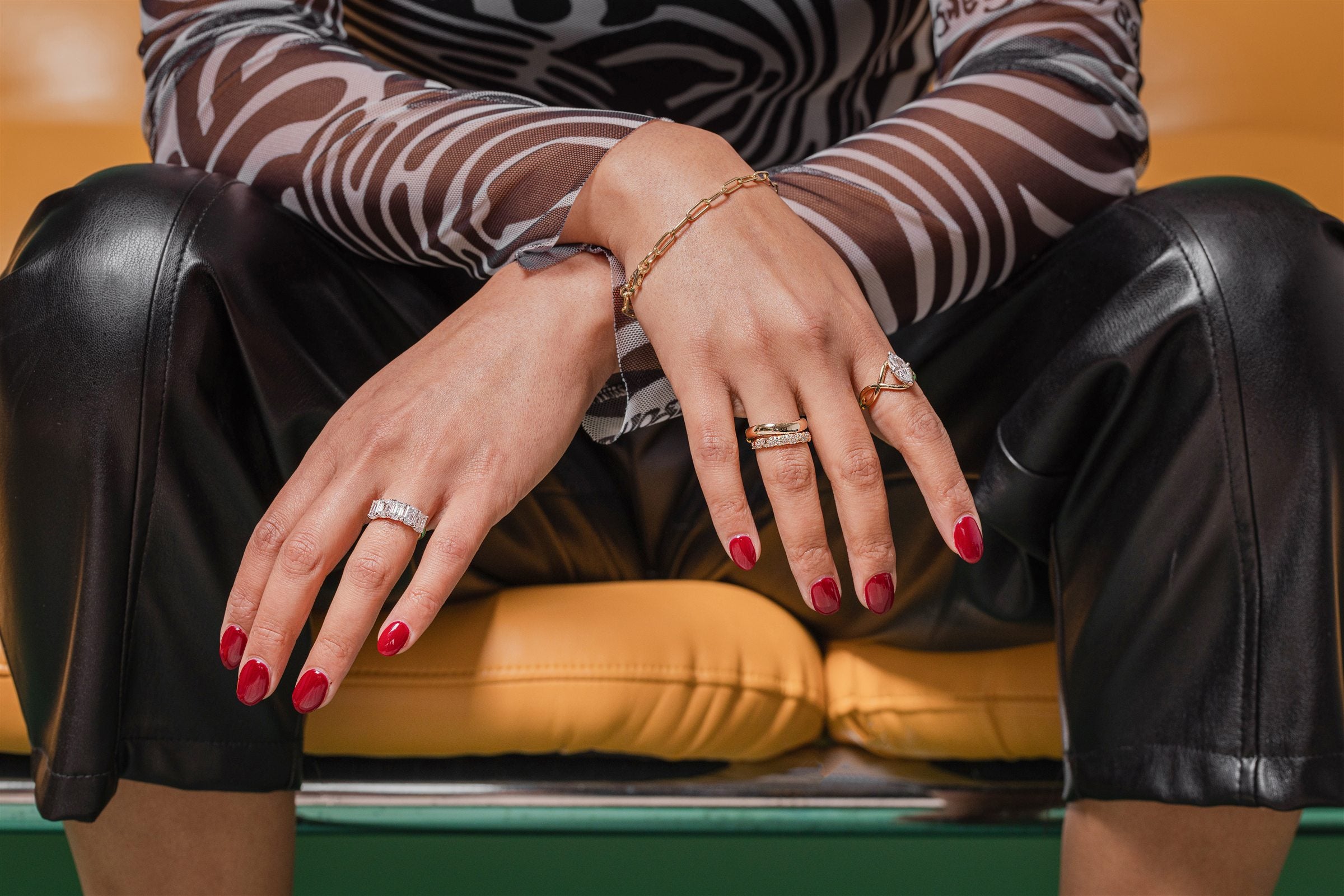 Atelier RMR rings and wedding bands worn on hand